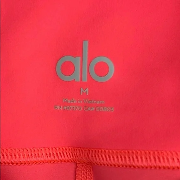 Alo Yoga Leggings Pink Size Medium 7/8 Length - Picture 5 of 5
